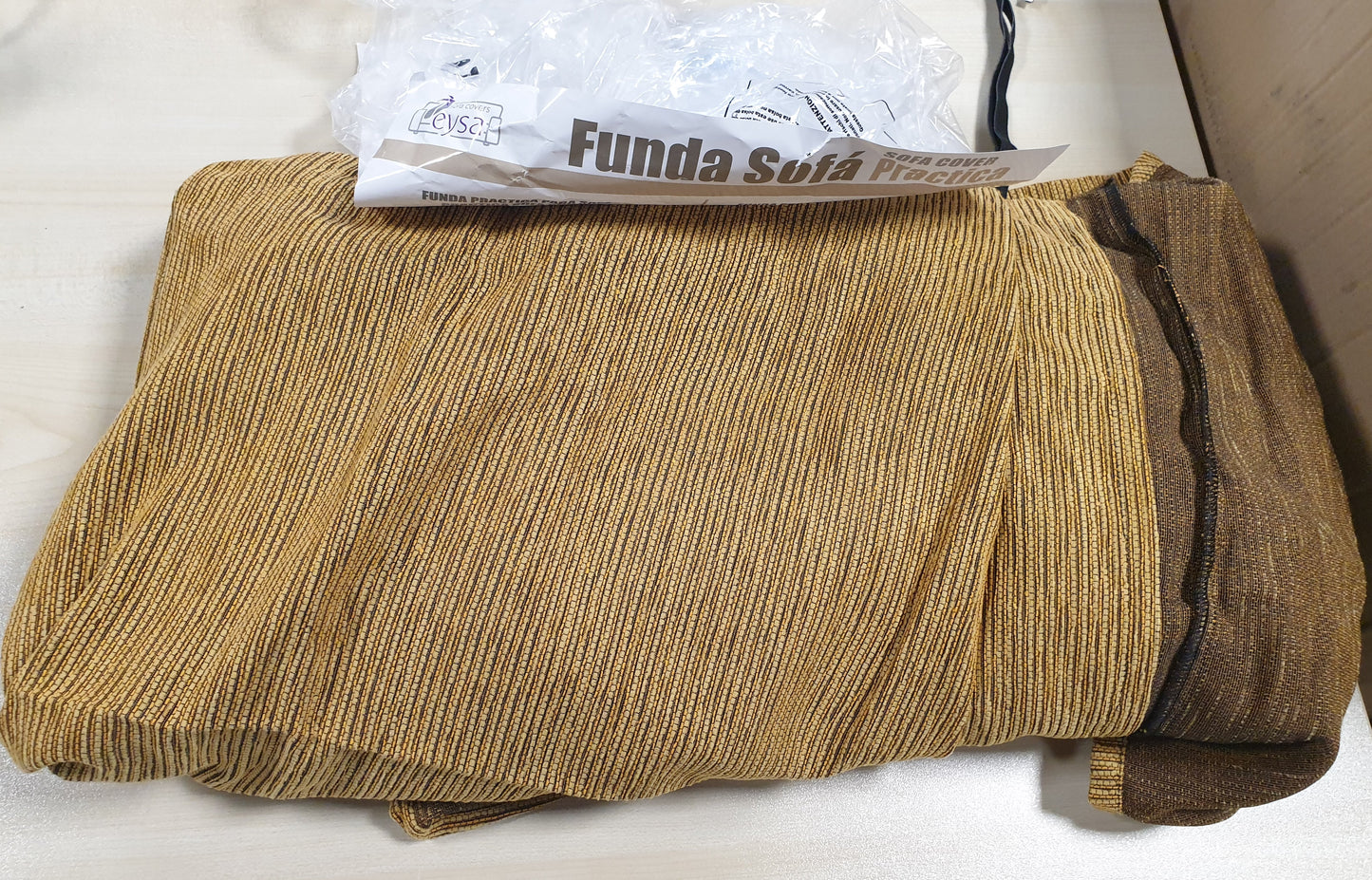 90854 - EYSA ITALIA Divan-Krevat Practica me Gadishull 240cm, Pamje nga e Majta Para, Ngjyra Rabat 5-Mustardë