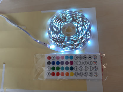 263183 - HOVVIDA - Shirit LED 10M, 1x10M, 30 LED/metër, RGB, 300 LED, aplikacion dhe telekomandë, modalitet muzike, modalitet kohe