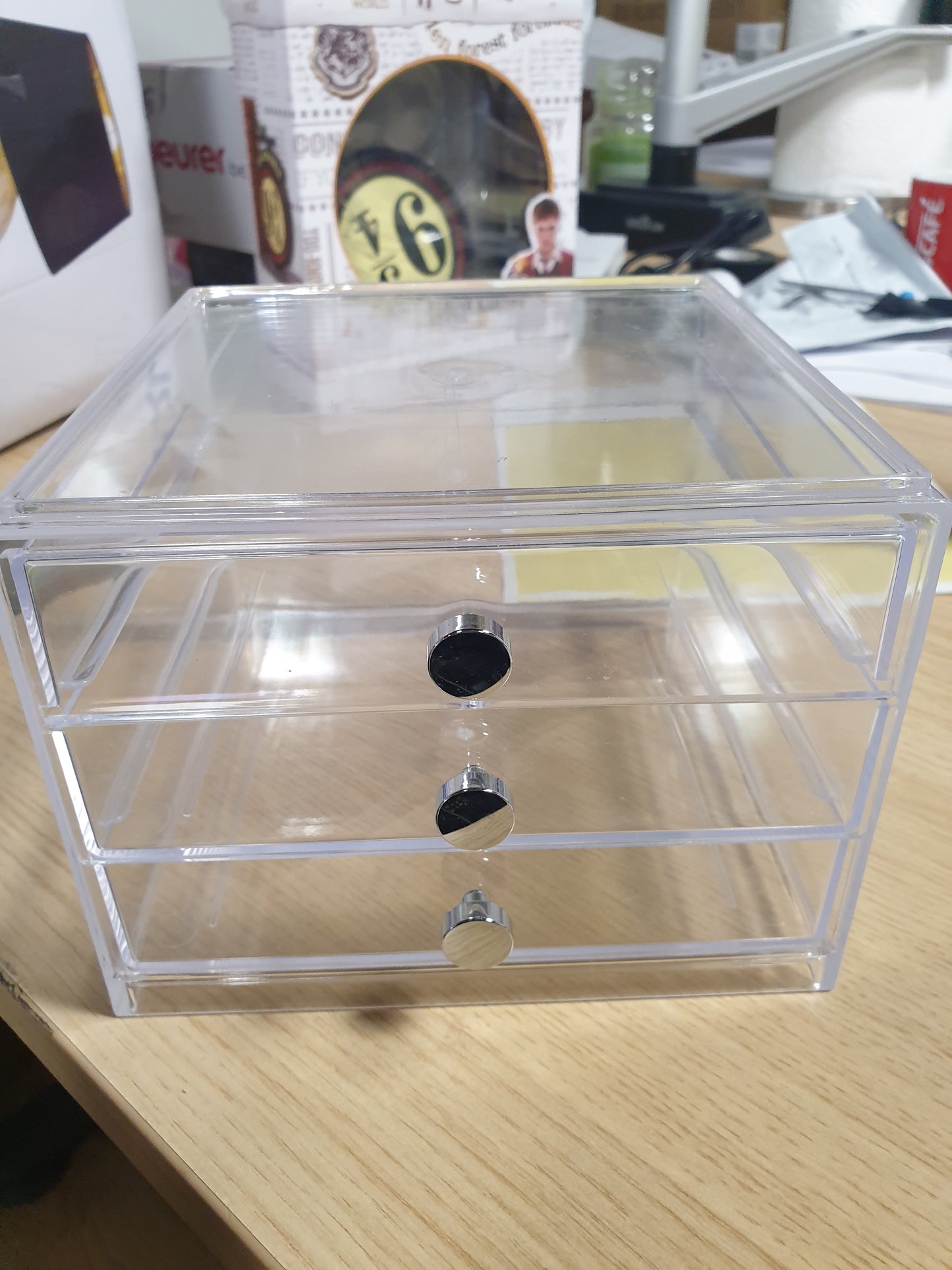 209596 - IDESIGN 37060EU Clarity, Sënduk me 3 Sirtarë të Vendosshëm në Njëra-tjetrën, I Ngushtë, Transparent