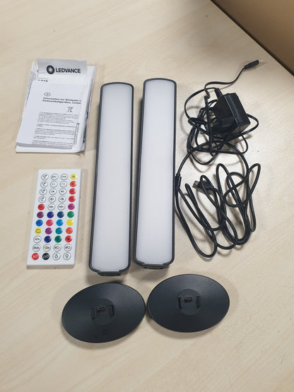 226140 - LEDVANCE Llambë dyshemeje SMART+ WIFI LED, e vogël, e zezë, 2x 2.5W, 2x 480lm, dritë e bardhë dhe me ngjyra e rregullueshme, 2700-6500K, jetëgjatësi e gjatë, kontrollueshme nga aplikacioni