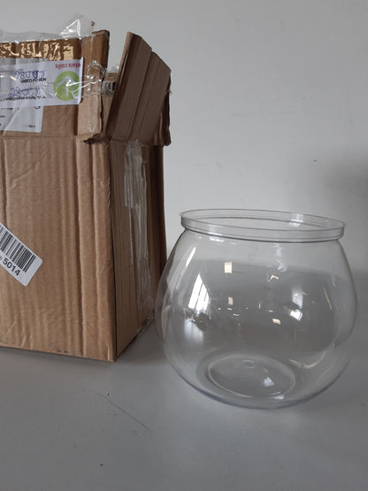 257948 - Beaupretty Akuarium i Vogël me Tas Peshku Plastik Transparent, 5.12 x 5.12 x 4.53 Inç