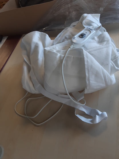 255549 - RUSSELL HOBBS Batanije dyshe me ngrohje, 3 cilësime ngrohjeje, kursim energjie dhe efikasitet energjetik, e lahet në lavatriçe, 140 x 150 cm, 90 W, e bardhë, RHEDB6002