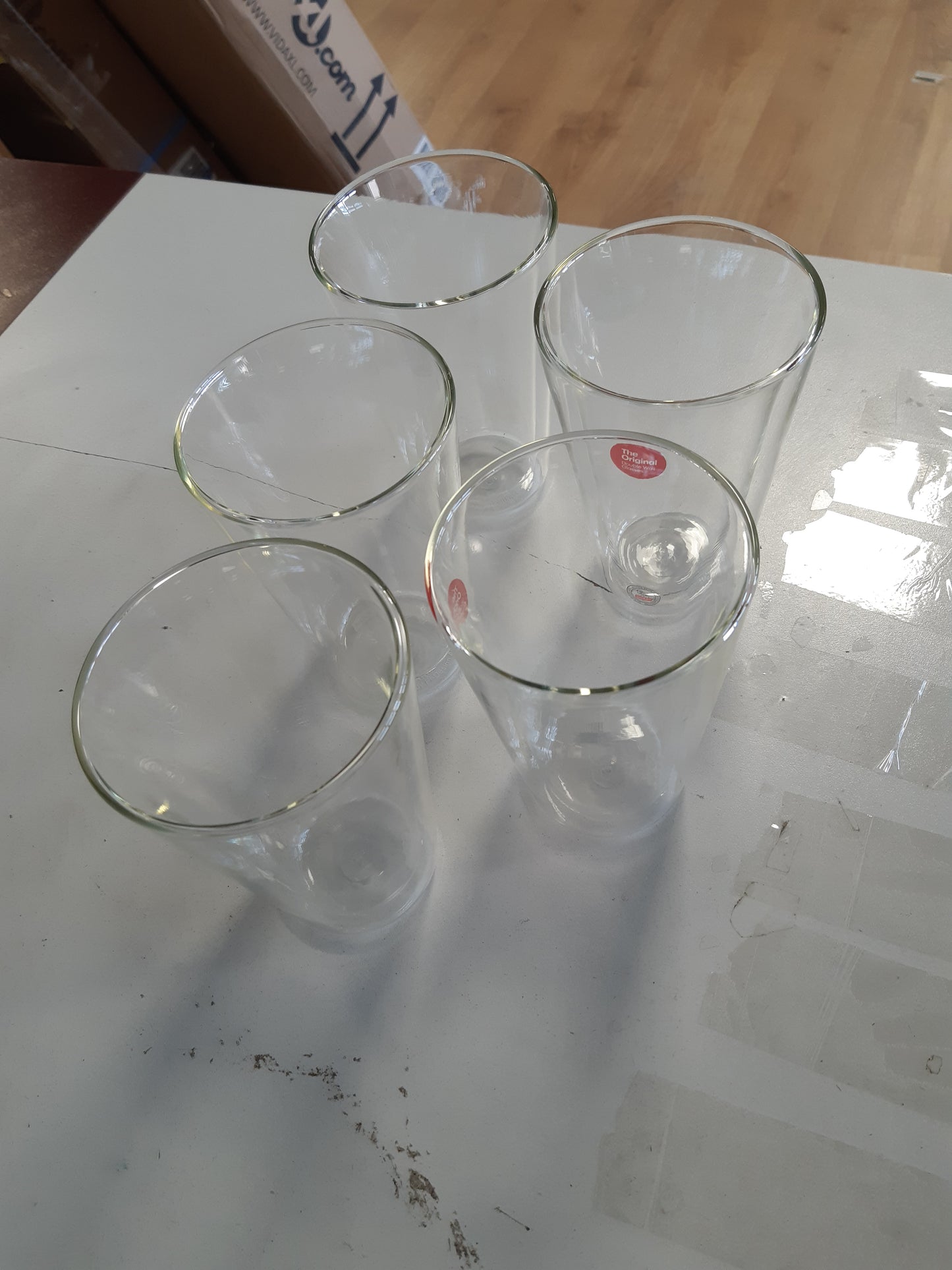 183356 - BODUM Set Qelqi Canteen me Mure të Dyfishta, Kapacitet 0.4L, Transparent, 6 Copë, 1 Pako