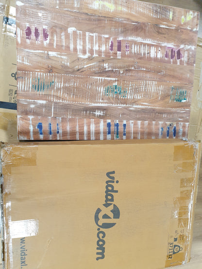 265242 - VIDA XL Sipërfaqe Tavoline Drejtkëndëshe 80x60x3,8 cm Dru i Masturbuar i Ricikluar