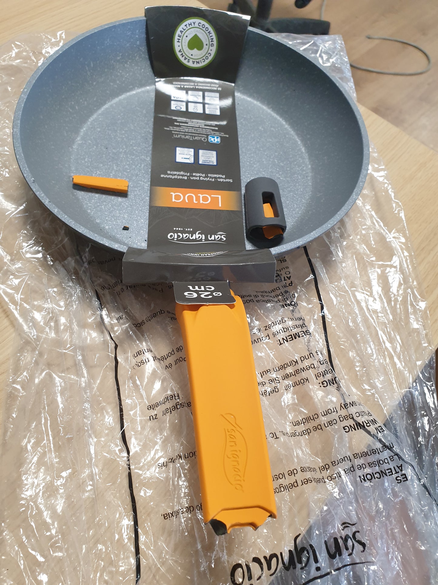 256101 - SAN IGNACIO TIGAN LAVE, ALUMINI I FALSIFIKUAR, GRI, 26 CM