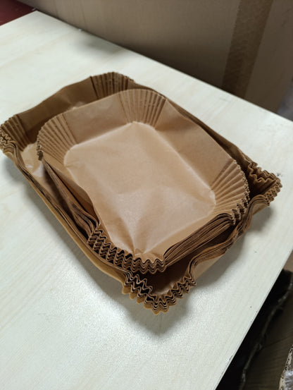 216701 - JOMDJMSKES 150 copë letër pjekjeje për skuqje me ajër, tavë letre pergamene 10.4L, pajtueshme me aksesorë mbulues, 5.2L Ninja Foodi Flex AF500EU/AF500EUCP