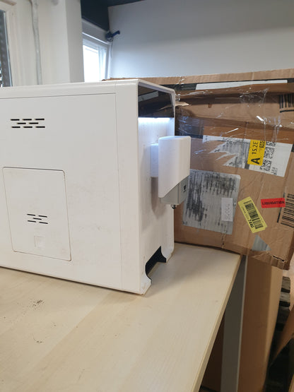 84046 - INCAPTO Makinë e Bardhë Kafeje Kompakte me Mulli, 19 Bar, Funksion për 2 Gota, Rezervuar Uji 1.5L, Sistem Ngrohjeje me Termobllok, Pastrim Automatik