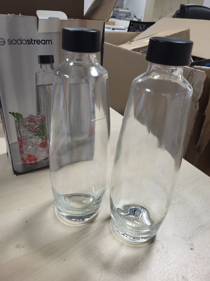 227675 - SODASTREAM Pako dyshe me karafeta qelqi 1L DUO, Shishe të përshtatshme për lavastovilje, E përputhshme me makinat e ujit të gazuar DUO dhe E-DUO