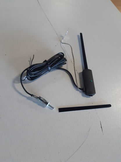 269033 - SOUND-WAY - Antenë FM e Amplifikuar me Rrugë për Përdorim të Brendshëm, Vetëngjitëse, për Makinë, Kamion, Kamper, E Zezë