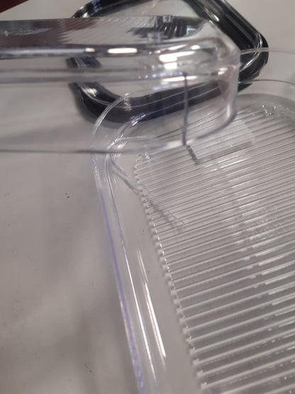 234185 - MEPAL - ENË PËR RUJTJEN E SALÇIÇEVE MODULA, 3 SHTRESA, KUTI RUJTJE NË FRIGORIFER ME KAPAK, 3 KUTI TË VEÇANTA, 1650 ML, E ZEZË