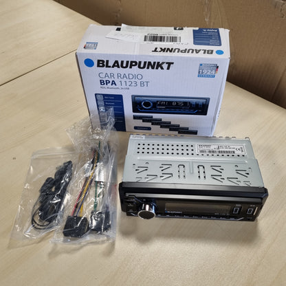 266269 - BLAUPUNKT BPA 1123 BT | Radio makine 1-DIN, Bluetooth, USB, hyrje Aux, dalje Sub, shumëngjyrëshe, 4x50 vat, 12V