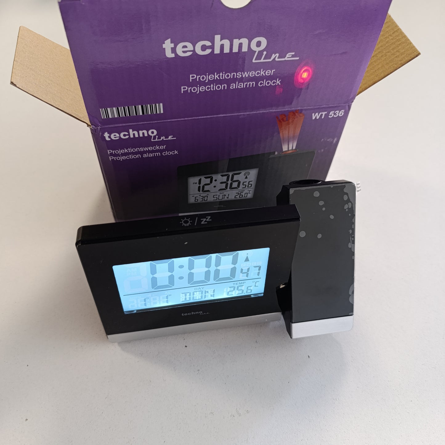 162694 - TECHNOLINE Orë Dixhitale për Tavolinë WT 536, Ngjyra e Zezë