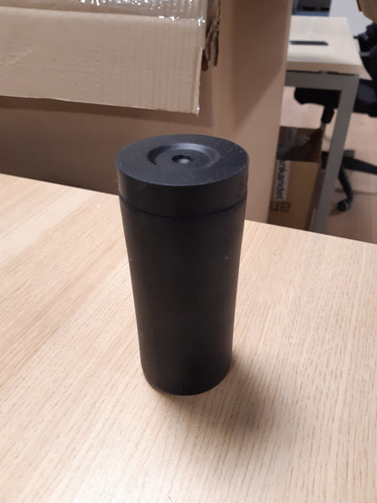 248390 - WENKO Dispenser sapuni për enët Easy Squeez-e, silikoni i papërshkueshëm nga rrjedhja, kapacitet 250 ml, Ø 6 x 14 cm, i zi
