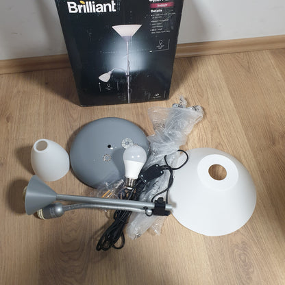 250698 - BRILLIANT Dritë Tavani LED Spari me Krah Leximi, 1x LED-A60, E27, 9.5W e përfshirë