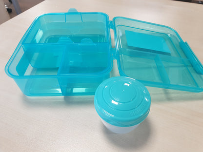 220366 - LUNCH Enë për proshutë 1.65 l, me enë për kos ose fruta, Pa BPA, Ngjyra të ndryshme