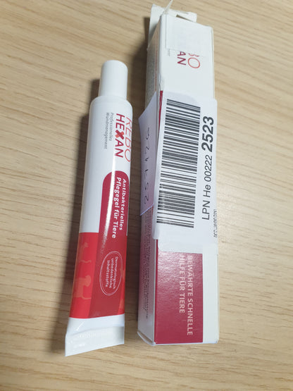 257126 - REBOHEXAN Xhel 20 ml për kafshët shtëpiake: Kujdes antibakterial për plagët, kujdes dhe pastrim lëkure, miqësor ndaj lëkurës