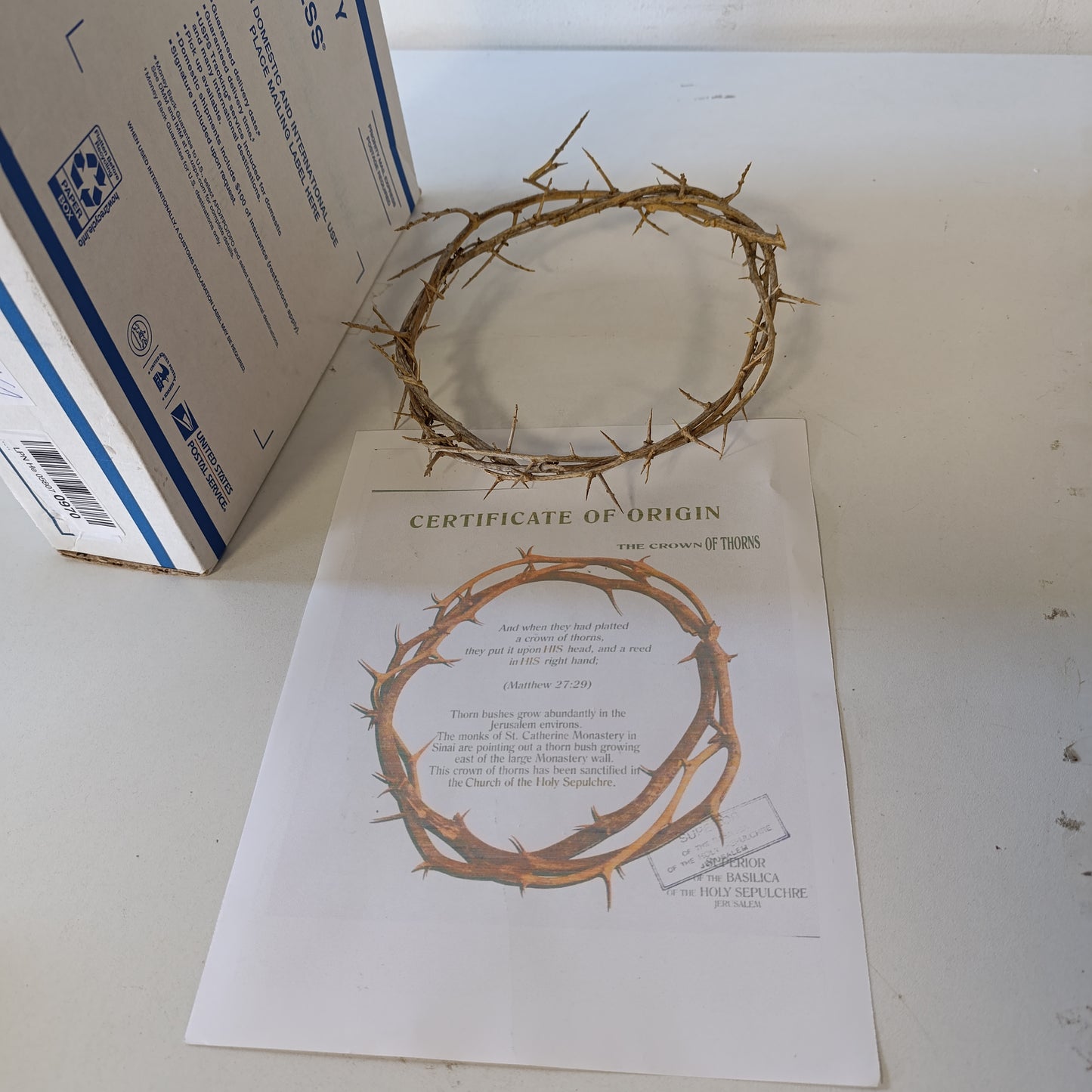 221661 - Kurora Autentike Biblike e Jerusalemit, në madhësi reale, 20.3 cm