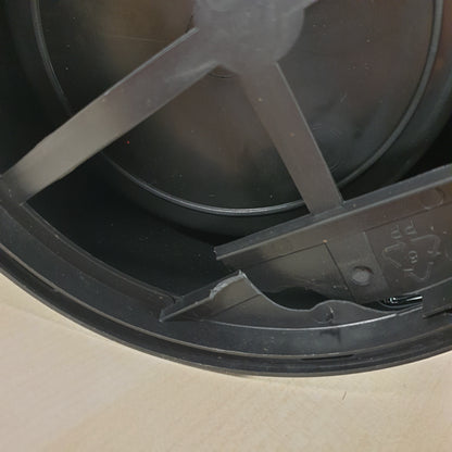 252562 - SPIRELLA Kosh për Kozmetikë 3L, Çelik Inoks, Mekanizëm Mbylljeje të Butë, Veshje Kundër Gjurmëve të Gishtërinjve, Pedal i Madh Këmbësh, Përmasat 25x16.8x16.8 cm, i Zi