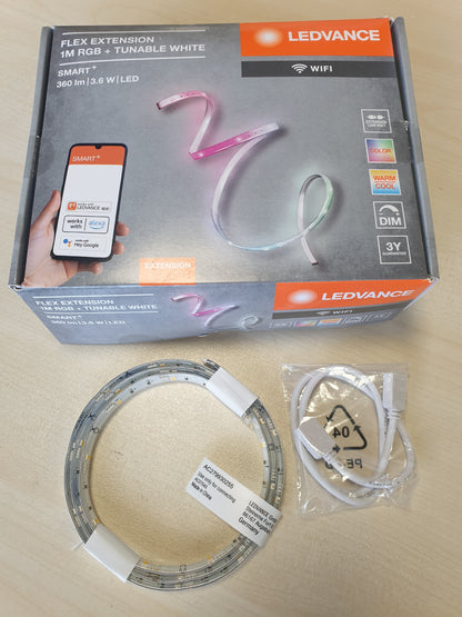 216098 - LEDVANCE Shirit ndriçues LED me WiFi, 1 metër, ngjyrë drite e rregullueshme (2700-6500K), RGB, IP20