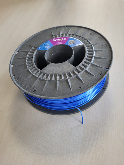 268658 - FILAMENT MËNDAFSHI WINKLE PLA (BLU ÇELIKU) | FILAMENT PËR PRINTER 3D | FILAMENT PLA 1.75 MM 1 KG | PLA BLU | ME PËRFUNDIM TË LËMUAR DHE TË MËNDAFSHTË | SAKTËSI DIMENSIONALE | BOBINË 1 KG