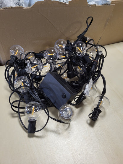 255856 - Yuusei Drita me tela 15M për jashtë, 25+1 llamba LED IP45, të bardha të ngrohta, me telekomandë