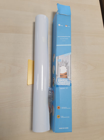 206766 - PETSAFETY Mbrojtës Transparent për Divan të Macave Kundër Gërvishtjeve 40cm x 5m, Material Ngjitës për Mobilje, Dyer, Mure, Sipërfaqe Banaku