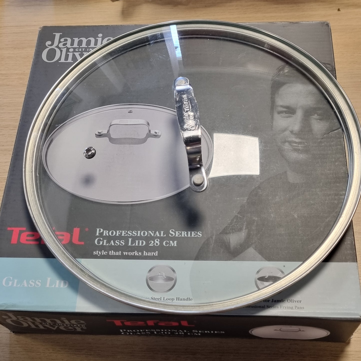 214046 - TEFAL Kapak qelqi me buzë çeliku inox, kanal avulli, mbrojtje nga tejmbushja, i sigurt për larje në enëlarëse