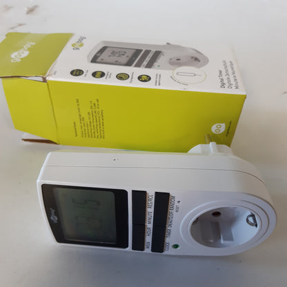 215795 - GOOBAY Kohëmatës dixhital me prizë - 10 programe ditore - 3680W në 230V (AC) dhe 16A