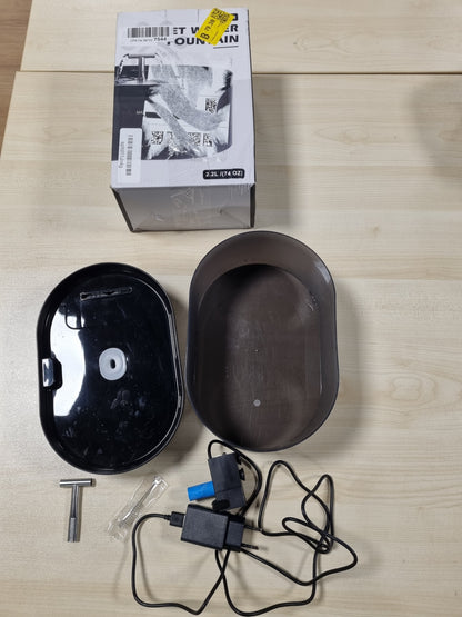242783 - SHATËRVAN AUTOMATIK UJI - Dispenser Uji për Mace, 2.2L, me LED, Super i Qetë, i Përshtatshëm për Qen dhe Kafshë të Shumëfishta