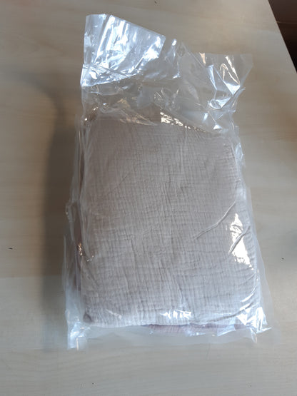 218488 - Susurration Çarçafë 100% pambuk muslin me fiksim, Set prej 2 copësh, 60x120/70x140cm