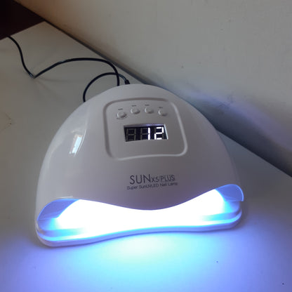215432 - TIMPOU Llambë tharëse thonjsh 150W, UV LED për thonj me xhel, me cilësime kohëmatësi 10s/30s/60s/99s, Sensor infra të kuqe, Ekran LCD