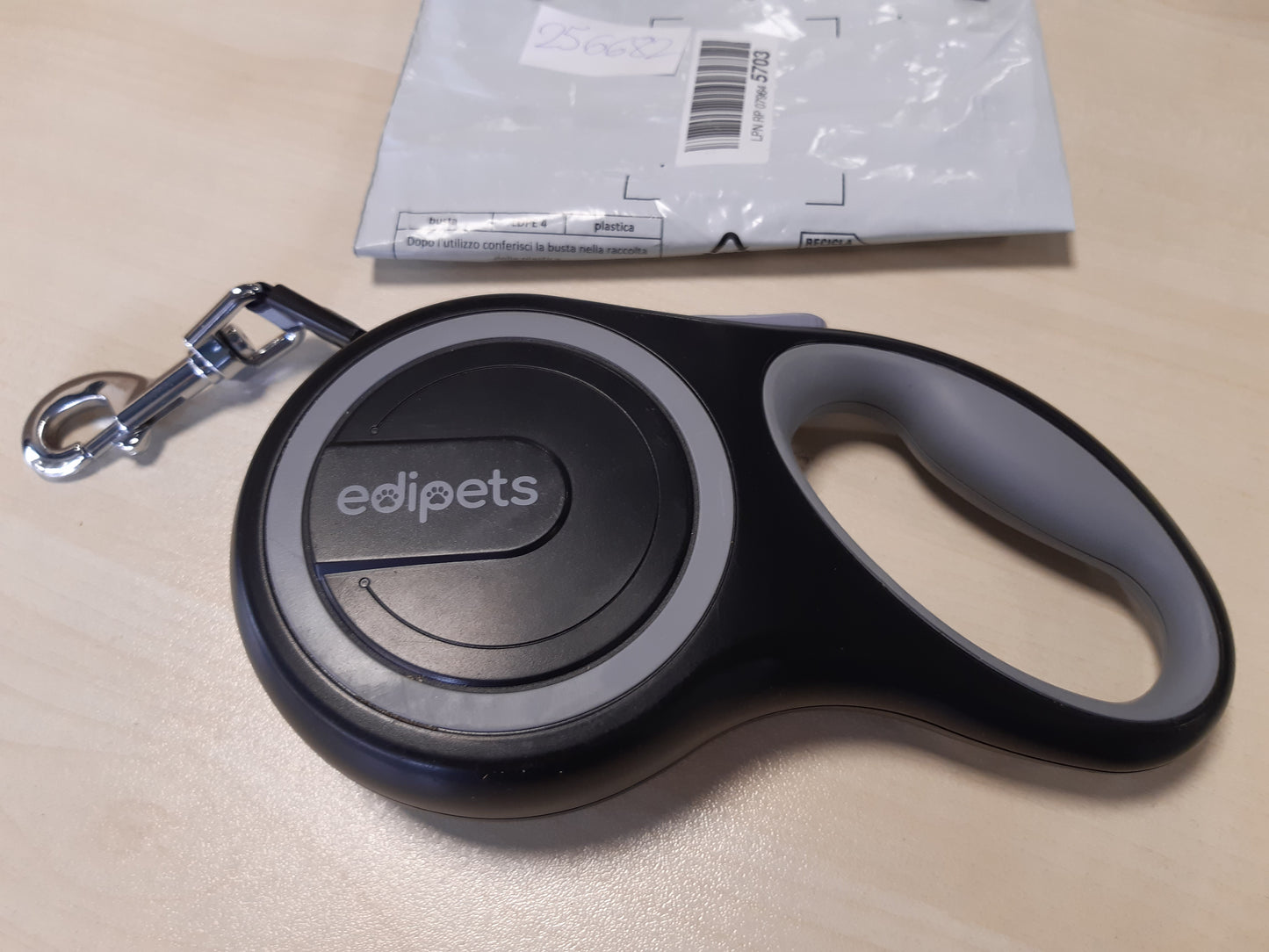 256682 - EDIPETS Lidhëse Qeni e Zgjatshme, 3, 5 dhe 8 Metra, Gri, Shirit Fleksibël për Shëtitje