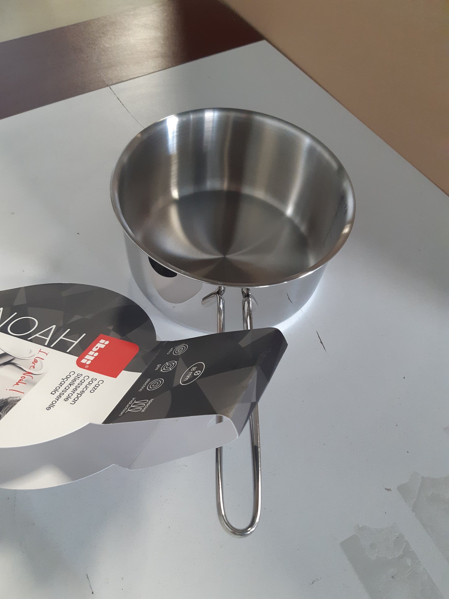 222537 - IBILI Tenxhere Noah, 18 cm, çelik inox 18/10, e përshtatshme për induksion