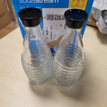 247788 - SODASTREAM Karafe Qelqi 0.7 L - Set me 2 të ripërdorshme, e përputhshme me Penguin dhe Crystal, materiale miqësore me mjedisin