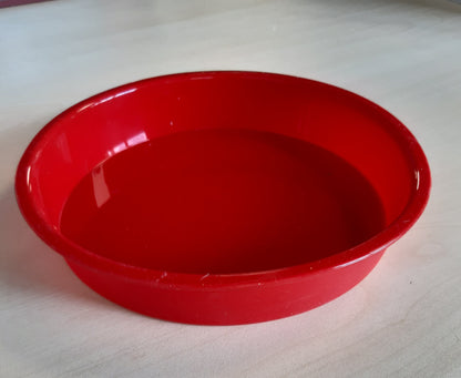 188339 - GUARDINI Formë e Rrumbullakët për Friteza me Ajër, Silikon i Klasit Ushqimor, Ø 21.5 cm, e Kuqe, Prodhuar në Itali