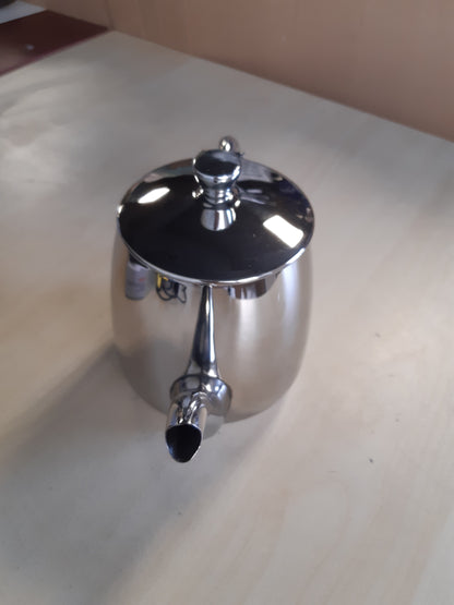 218015 - CAFE OLE Çajnik Premium PT-035, Çelik Inoks 18/10, 35 Ons, Për derdhje pa pikime, Doreza të zbrazëta