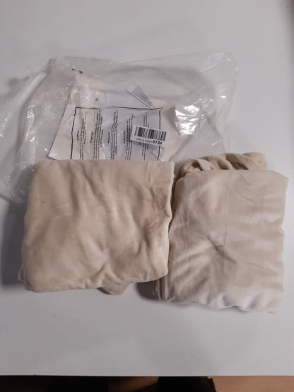 206534 - CYCMACO Seti 2-Pjesësh i Mbulesave prej Kadifeje për Karrige Ngrenie, Mbulesë Universale Elastike, e Trashë, Mbronjtëse, e Përshtatshme për Hotele, Restorante, Bankete dhe Kuzhina, Ngjyra Bezhë