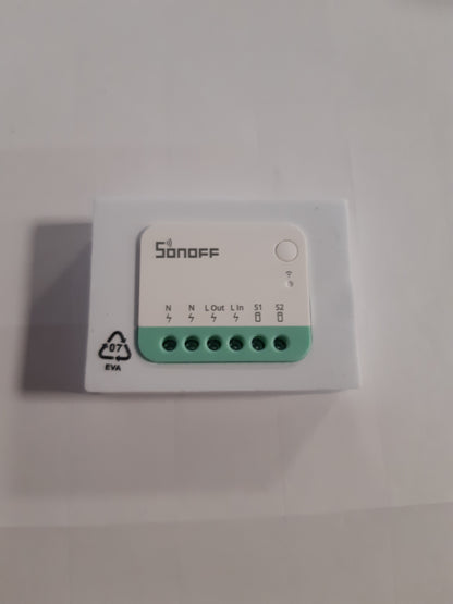 165040 - SONOFF Matter, Ndërprerës Inteligjent Mini Wifi DIY, i Pajisur me Modul Alexa dhe Google Home, 1Pak, Pa Kërkesë për Kabllim.