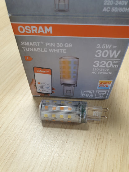 257200 - OSRAM Llambë LED SMART+ WiFi SPECIAL PIN CL 30, 3.5W, 320lm, 2700K deri në 6500K, e errësueshme, instalim i lehtë, kontrolluar me aplikacion
