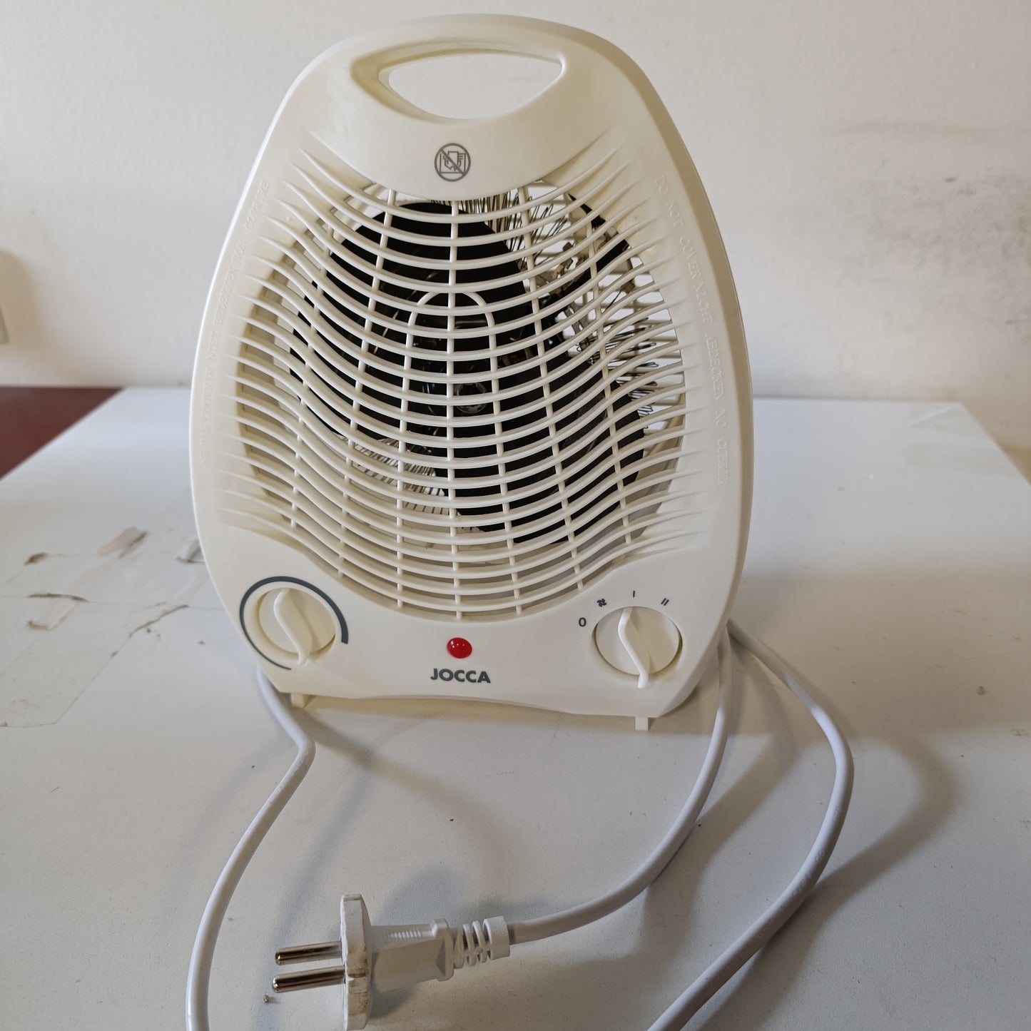 221299 - JOCCA Ngrohës elektrik me ajër të nxehtë 2000W, Ngrohës banjoje, Funksion ngrohjeje dhe ventilatori, 2 shpejtësi, Dorezë mbajtëse