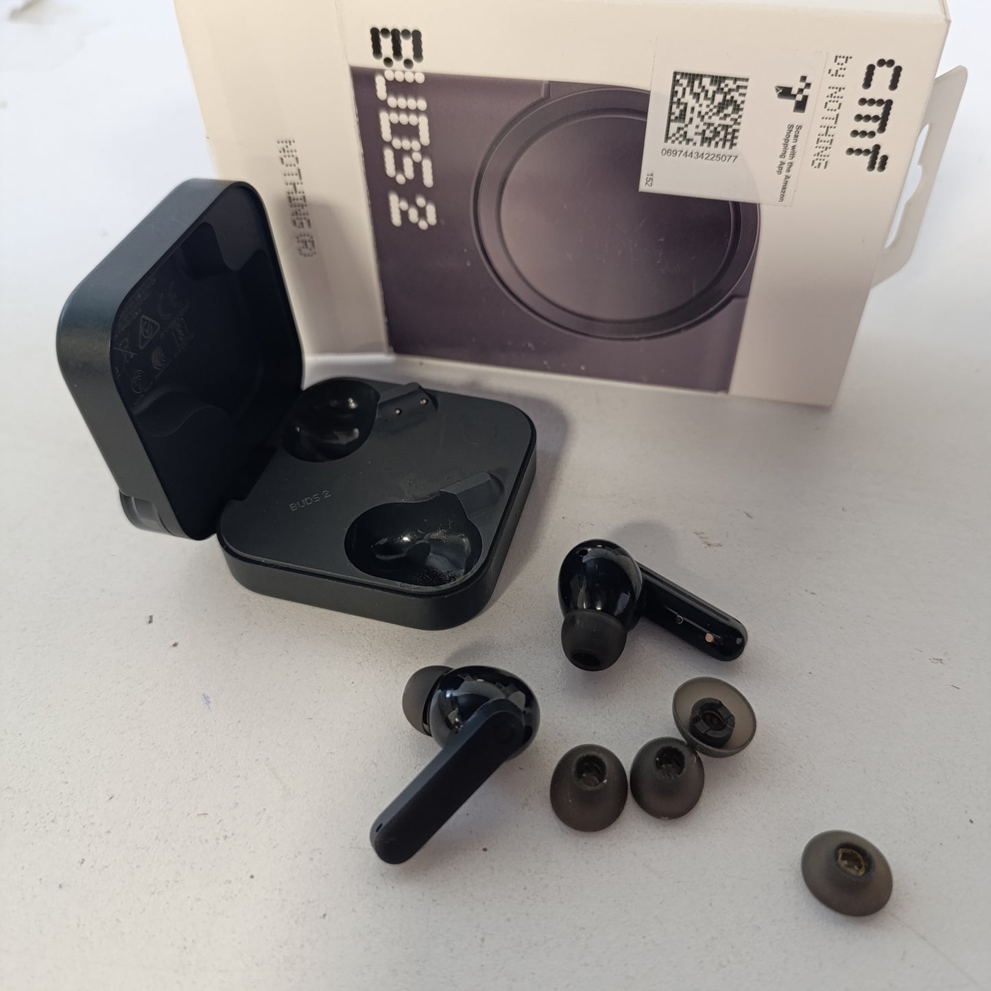 266308 - CMF NGA NOTHING BUDS 2 kufje pa tel me ANC hibride 48dB, jetëgjatësi baterie 55 orë, altoparlantë PMI 11 mm, 6 mikrofonë HD, IP55