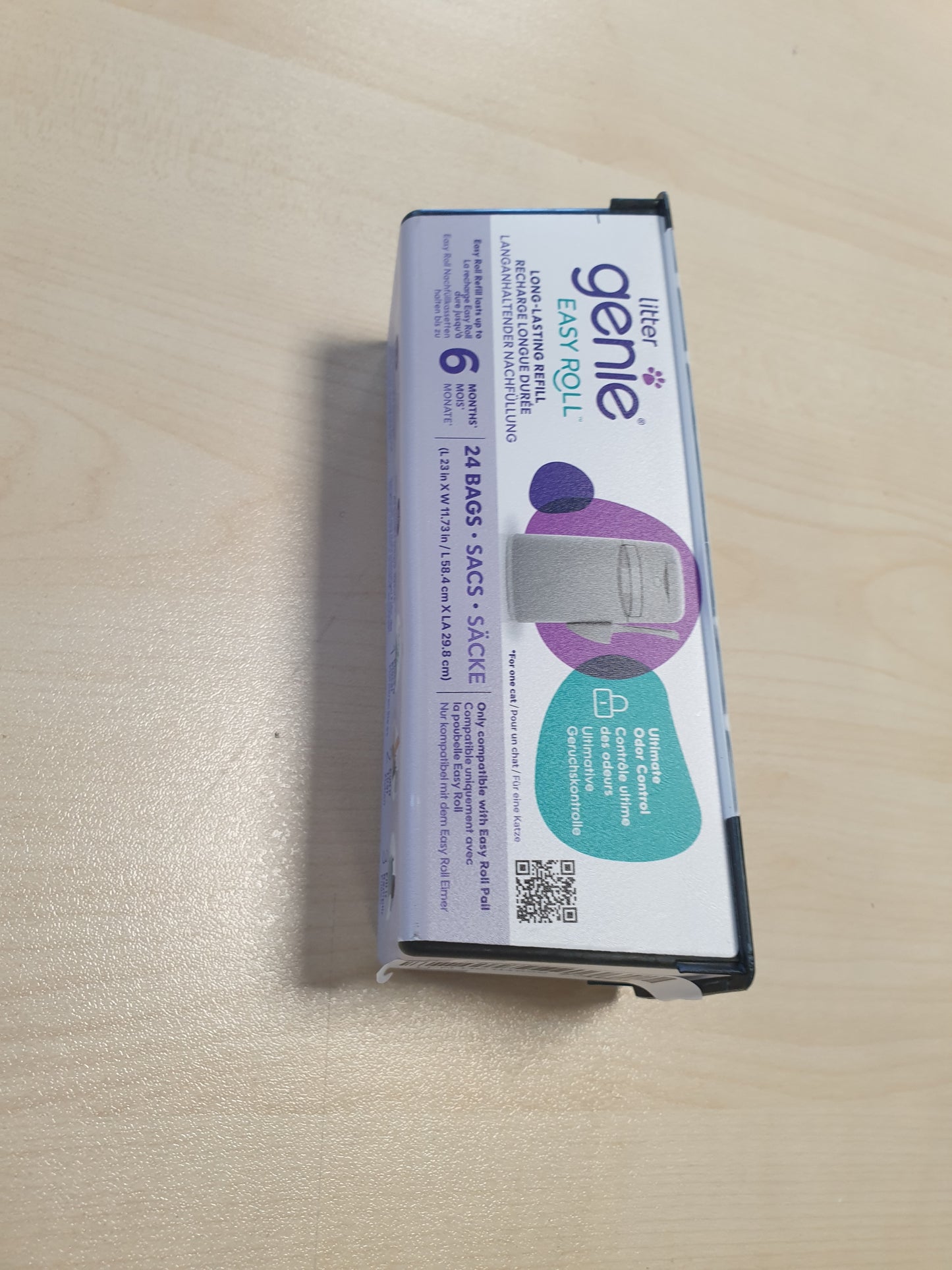 241766 - LITTER GENIE - Pako me 24 qese rimbushëse të pajtueshme me Easy Roll, Teknologji kontrolli të aromave, Zgjat deri në 6 muaj