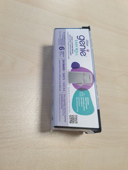 241766 - LITTER GENIE - Pako me 24 qese rimbushëse të pajtueshme me Easy Roll, Teknologji kontrolli të aromave, Zgjat deri në 6 muaj