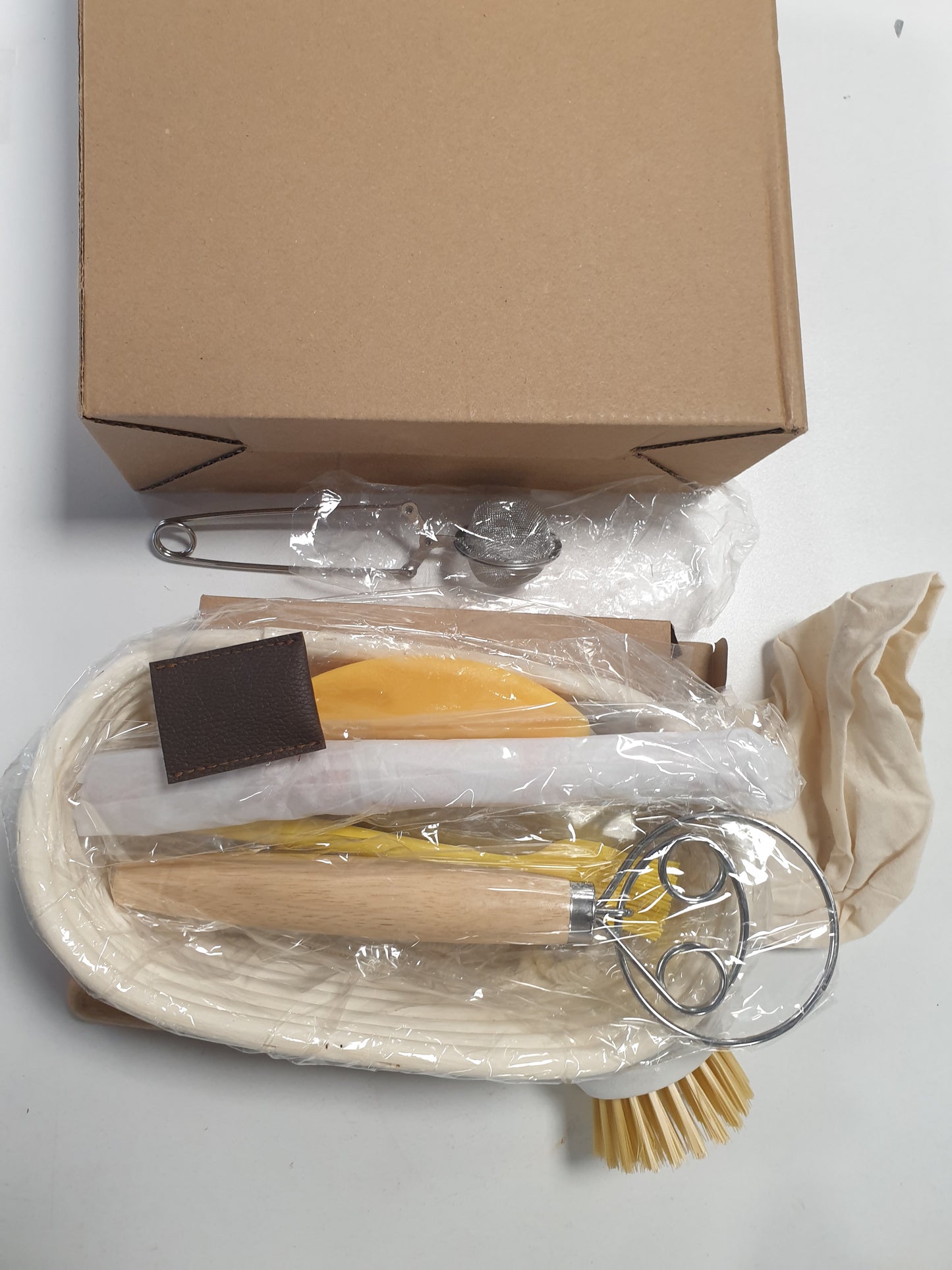 247645 - Shportë për bukë, 25 cm, për pjekje buke, shporta ovale për bukë, për fillestarë