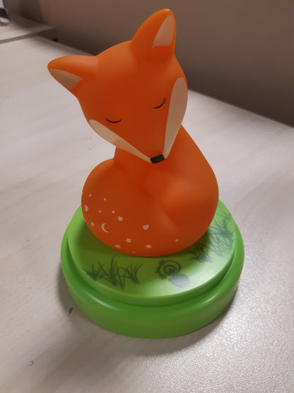 253126 - ANSMANN - Dritë nate LED "Fox" me sensor prekjeje dhe kohëmatës, për përdorim si ndihmës gjumi, llambë për fëmijë