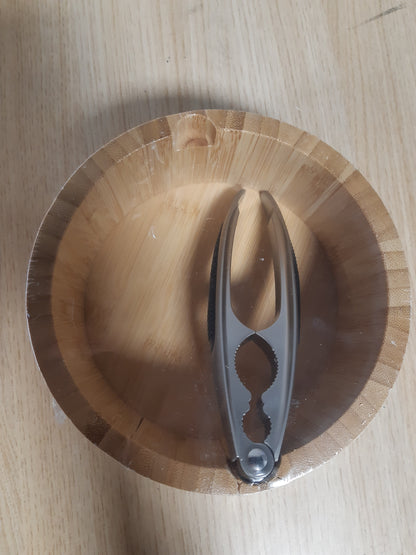216063 - KESPER Tas me arra dhe arrëthyes, Materiali: Bambu, çelik inox, Ø 17 x H 8 cm