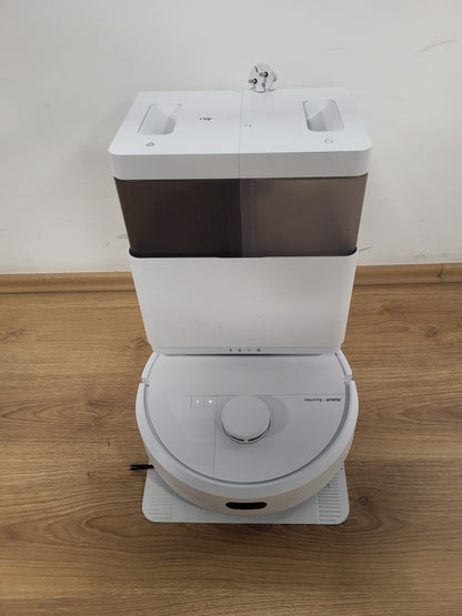 217003 - iRobot Roomba Plus 405 Combo Fshesë me korrent robotike + AutoWash Dock, 7000Pa, Clearview LiDAR, Sfungjerë fshese DualClean, SmartScrub, Zbulim qilimi, Zbrazje 75 ditë, E bardhë