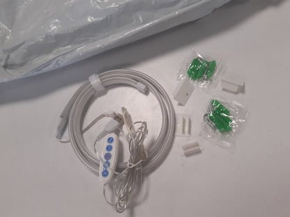 168964 - SHIRIT LED NEON 1m - Shirit Neon RGB me Kontroll nga Aplikacioni, Efekte të ndryshme të Dritës, Sinkronizim me Muzikë, për Dhomën e Ndenjjes, Dhomën e Fjetjes dhe Dekorim Muri