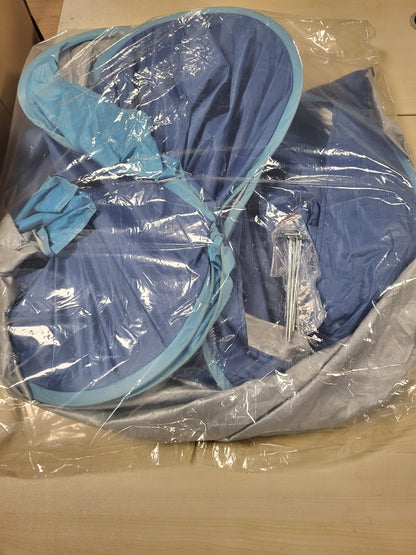 248483 - TENDË PLAZHI BUOAZR POP-UP, MBROJTJE NGA DIELLI UPF 50+, STREHË PLAZHI, MBROJTËSE ERE VETË-HAPËSE