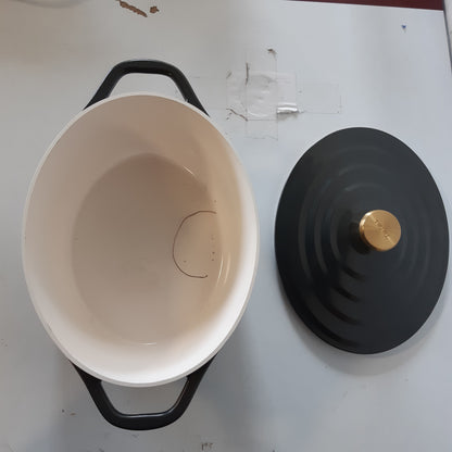 255097 - TEFAL ENA OVALE, 30 X 23 CM (5.7 L), E PËRPUTHSHME ME INDUKSIONIN, VESHJE QERAMIKE, KAPAK KONDENSIMI, GRI, E2558904